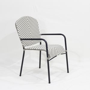 Chaise de jardin en métal Comehome, siège de bistrot d'extérieur, style élégant Fermob, pliable - Product Image 3