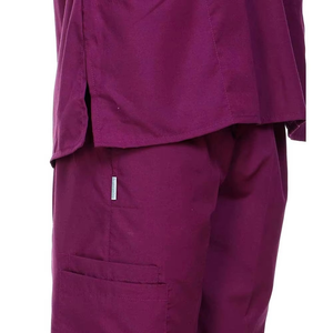 Costume de gommage médical à manches courtes en tissu Spandex personnalisable, vêtements de travail durables et confortables pour les uniformes hospitaliers des médecins - Product Image 6
