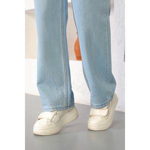 Pantalones Casuales con Estampado y Detalle de Piedras - Product Image 1