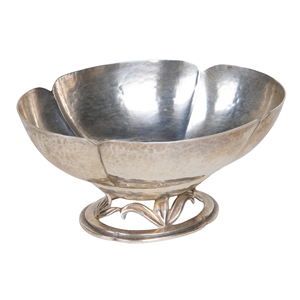 Bol de service alimentaire en métal ustensiles de cuisine ustensiles Table de dîner bol de service de Fruits nickelé sur la Base - Product Image 1