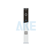 Interphone vidéo intelligent AKE GVT-S sans ticket, en alliage d'aluminium IP54, avec vision nocturne LCD pour solution de contrôle d'accès au stationnement
