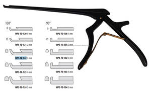 ERRIS Smith Kerrison Rongeur de 3 mm y 130 mm, desmontable, manual, de acero inoxidable, para neurocirugía y cirugía de columna vertebral - Product Image 3