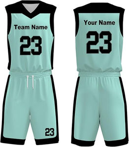 Uniformes de Baloncesto Personalizados, Camisetas y Pantalones Cortos Transpirables con Estampado por Transferencia de Calor, 100% Poliéster, Conjuntos de Tallas Grandes para Equipos Adultos con Nombre - Product Image 1