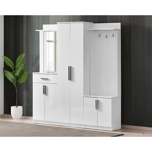 Asya Ensemble vestiaire modulaire blanc 3 pièces entièrement personnalisable Armoires personnalisables personnalisées - Product Image 2