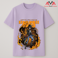 T-shirt en coton avec impression graphique personnalisée sur le devant |   T-shirt unisexe doux |   Fournisseur d'usine d'impression OEM/ODM |   Respirant et confortable