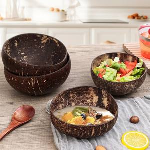 PREMIUM NATURAL COCONUT SHELL BOWL / BIODEGRADABLE <b>TABLEWARE</b> / ZERO WASTE HOME ESSENTIALS - Product Image 5