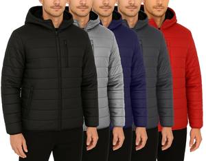 <b>Men</b> <b>Sherpa</b>-Lined Hooded Puffer <b>Jacket</b> Waterproof Warm Winter Zip Pockets NEW - Product Image 1