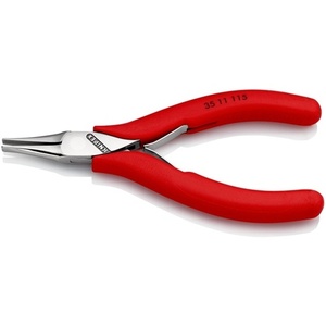Pince électronique KNIPEX, longueur totale 115 mm, mâchoires plates, type 1, revêtement plastique, outil d'atelier - Product Image 5