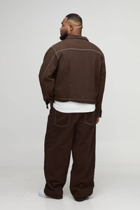 Veste en jean vintage personnalisée pour homme de haute qualité, coupe-vent, écologique, 100 % coton, décontractée, boutonnée, respirante, vente en gros - Product Image 5