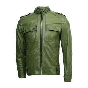 Veste d'hiver en cuir pour hommes vente en gros veste en cuir de bonne qualité pour hommes veste en cuir personnalisée à vendre - Product Image 1