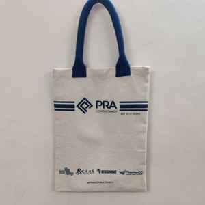 Bolsa de mano ecológica impresa personalizada, lona de algodón reutilizable con asas para compras de supermercado, embalaje de regalo, proveedor a granel al por mayor - Product Image 2