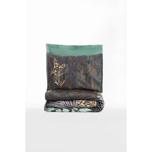 Cotton Box Satin Luxury Duvet Cover <b>Set</b> Floral Mint Clorasa 4-Piece Woven Embroidered Cool Warm Features Available Twin King - Product Image 2