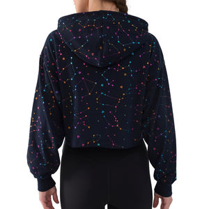 Sudaderas con capucha recortadas para mujer con logotipo personalizado al por mayor para ropa de calle 2025 sudaderas con capucha cortas transpirables para mujer de nuevo estilo en MOQ bajo - Product Image 2