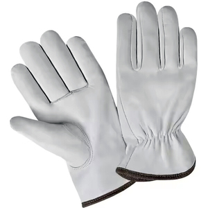 Gants de conducteur en cuir de chèvre personnalisables gants industriels de protection des mains de sécurité pour le cyclisme d'hiver en cuir de gros - Product Image 6