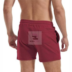 Shorts de sport mi-longs en laine personnalisés, respirants, écologiques, anti-plis, unis, décontractés, à taille élastique, avec logo – Vente chaude - Product Image 6