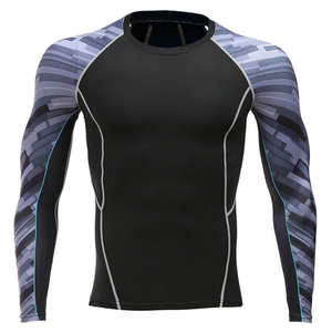 Nuevo OEM Men MMA Custom Printed Rash Guard Diseñe su propia sublimación personalizada Manga completa Rash Guard Alta calidad Precio bajo - Product Image 6