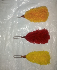 2024 diseño personalizado de plumas de pato de alta calidad teñidas crudas lavadas con patrones naturales para aplicaciones de boda al por mayor - Product Image 5