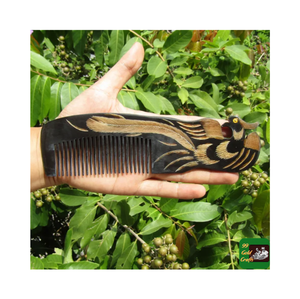 หวีเขาวัวทำด้วยมือหวีเขาควายวัวทำจากวัสดุธรรมชาติงานแฮนด์เมดหวีฮอร์น100% - Product Image 4
