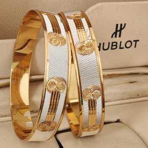 Ensemble de bracelets traditionnels plaqués or pour femmes bijoux de style ethnique indien Kada pour un usage quotidien et une tenue de fête minimale - Product Image 6