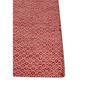 พรมทอแบนลายเรขาคณิต Abrash Adwv-13078 ทำจากขนสัตว์และใยวิสโคส สีแดงและสีส้ม สำหรับใช้ในบ้าน - Product Image 4