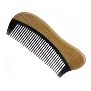 Peigne en bois de corne de buffle 100% naturel et écologique, taille et forme personnalisables pour coiffer les cheveux PAR MULTI CRAFT - Product Image 2