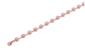 Nueva Pulsera Premier con Corte Redondo y Engaste Rubover, Diamante Cultivado en Laboratorio de 3.50 Ct F-G VS en Platino, Regalo de Aniversario de Bodas - Product Image 2