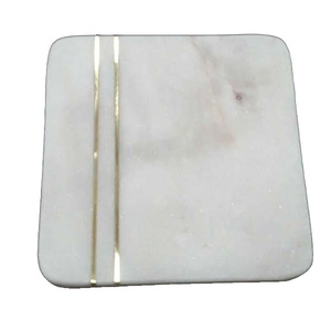 Juego de Posavasos de Cerámica y Mármol Hechos a Mano Personalizados |   Posavasos de Piedra al por Mayor con Base de Corcho |   Decoración Moderna para Mesa |   Regalo Premium - Product Image 3
