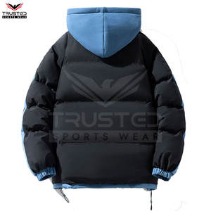 Nuevo diseño de moda al por mayor chaqueta acolchada personalizada para hombre chaqueta acolchada con capucha chaqueta acolchada blanca para hombre - Product Image 4