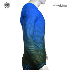Rashguard para hombres BJJ MMA de poliéster apandex de alta calidad hecho a medida - Product Image 3