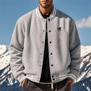 Vestes de baseball en toile personnalisées avec logo et couleur fabriquées au Pakistan, logo sur le devant, écologiques, de haute qualité - Product Image 4