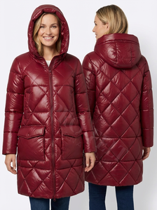 Abrigo Acolchado de Invierno con Capucha Larga, Estilo Casual, Ajustado, Moderno y Elegante, con Logotipo Personalizado - Product Image 5