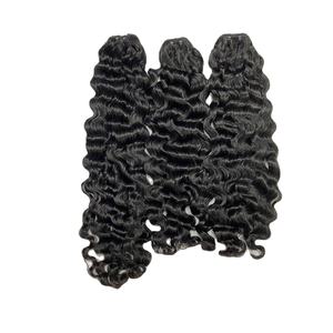 วิกต่อผมมนุษย์สำหรับผู้หญิงผิวดำผมแท้หยิกเป็นลอนแบบหลวมทำ100% ไม่ผ่านกระบวนการ - Product Image 4