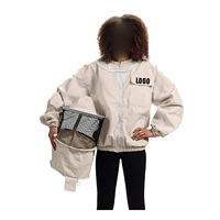Hochwertige bequeme Imkerei jacke aus Baumwolle mit Schleier Benutzer definiertes belüftetes Design Lässige Imkerei Honigbienen anzug Fechten