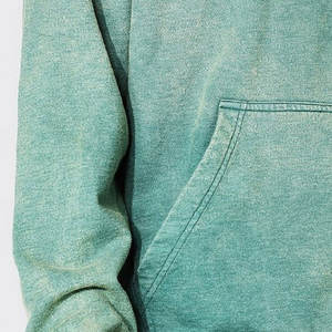 Sweat à capuche surdimensionné lourd 380GSM personnalisé Vintage Boxy Fit lavage à l'acide unisexe col montant sweat-shirt - Product Image 4