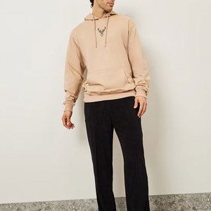 Sweat à capuche basique pour hommes Sweat à capuche simple avec poche avant Sweat à capuche uni Premium avec cordon de serrage réglable - Product Image 3
