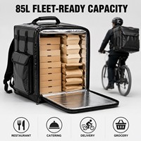 Sac à dos isotherme pour livraison de nourriture 85L, imperméable, grande capacité, OEM ODM, logo personnalisé, sac thermique pour livraison à vélo
