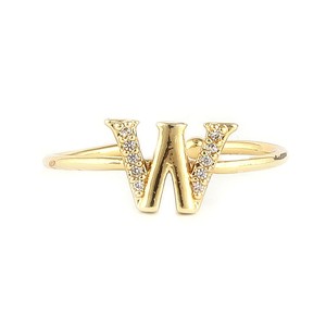 Anillo de Dedo con Letras del Alfabeto para Mujer - Dorado - Dorado - Product Image 3