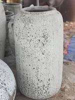 Pots de fleurs et jardinières en céramique émaillée moderne en argile noire avec trou de drainage pour la maison et le jardin Vietnam