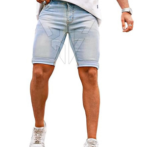 Custom Logo Design <b>Cheap</b> Casual Wear 100% Cotton Solid Quick Dry Durable <b>Men's</b> <b>Jeans</b> Shorts Hot Selling - Product Image 1