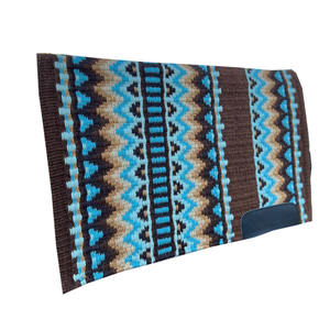 Ventes chaudes, qualité extrême, couverture de selle en laine de Nouvelle-Zélande multicolore, couverture d'équitation occidentale, couverture de cheval, extérieur en vison, ASHMIRA EQUESTRIAN - Product Image 1