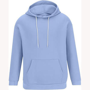 Men's Heavyweight 100% Cotton Printed Pullover Hoodies Sweatshirts Custom Logo Drop Shoulder No <b>String</b> Blank Plain Solid Pattern - Product Image 2