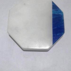 Hot Selling <b>Wooden</b> Marble Resin Customized Coaster Set With Natural & Customized Color Made in India - Product Image 4