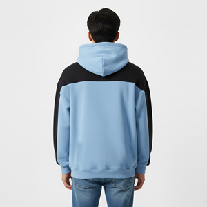 Sudadera con Capucha Extra Grande de Moda para Hombre, con Logotipo Impreso en 3D Personalizado, Estilo Urbano de Dos Tonos, Sudadera Deportiva - Product Image 6