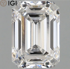 Taille émeraude 1.10 Carat IGI Certifié 6.89 MM Lab Grown CVD Diamond E Color VVS2 Clarity For Solitaire Wedding Ring - Product Image 1
