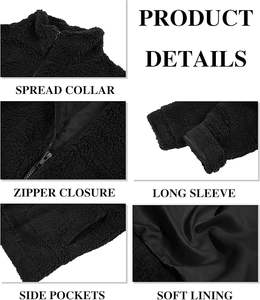 Veste d'hiver solide pour hommes avec capuche en fausse fourrure Veste longue rembourrée finie en usine - Product Image 6