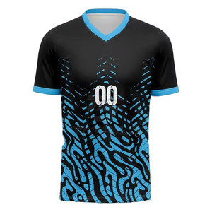 Maillot de football pour hommes, nouveau style tendance, sublimation, impression personnalisée, taille personnalisée, léger, séchage rapide, respirant, 100% polyester - Product Image 5