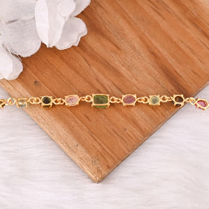 Pulseras de cadena de eslabones chapadas en oro de plata de ley 925 al por mayor para mujer, pulsera de moda, regalos para fiestas de compromiso y boda - Product Image 3