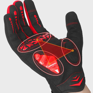 ถุงมือขี่จักรยานแบบเต็มนิ้วระบายอากาศทนทาน - Product Image 3