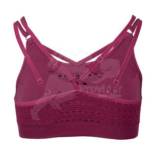 Soutien-gorge de sport respirant et écologique à soutien élevé pour femmes avec logo avant à séchage rapide Conceptions personnalisées en stock - Product Image 4
