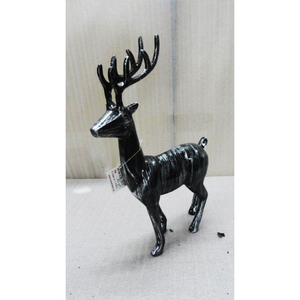 Showpiece อลูมิเนียมกวางเรนเดียร์โลหะทำตกแต่งกวางเรนเดียร์โบราณสีดำแสดงโดยการส่งออก RGN - Product Image 5